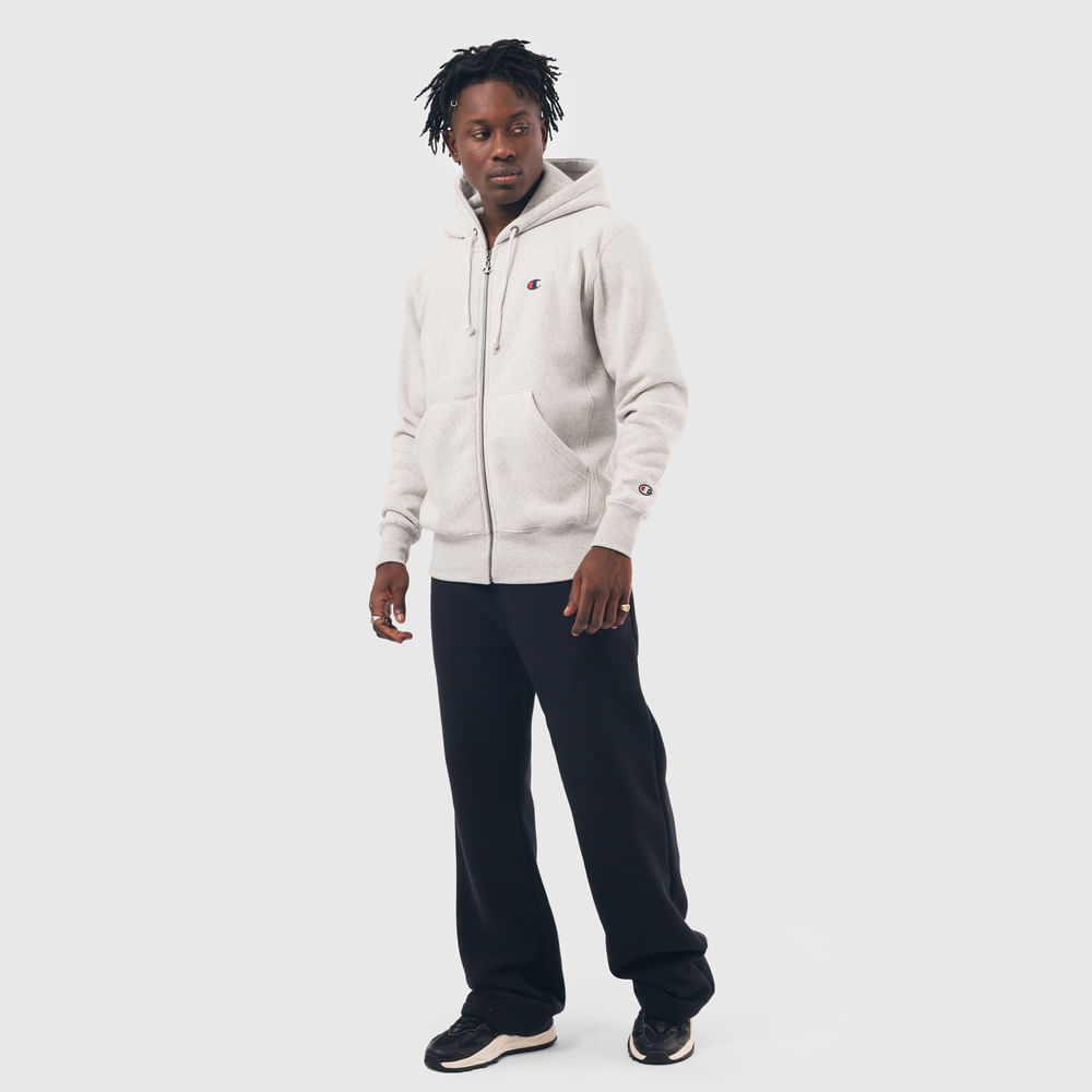 CHAMPION REVER WEAVE ZIPER C LOGO